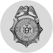 Honorary Fire Chief badge emblem New York